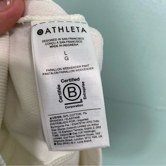 Athleta Farallon Weekender Pant L White 798616 - Picture 6 of 6
